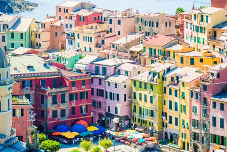 Colorful Coastal Village — 300-piece jigsaw puzzle