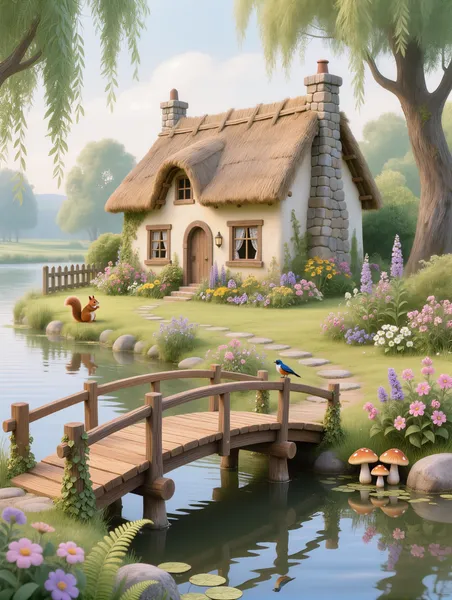 Fairy Tale Cottage — 100-piece jigsaw puzzle