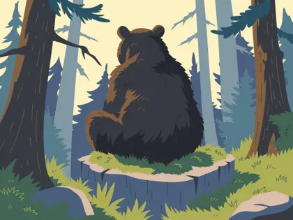 Bear in the Forest — 100-piece jigsaw puzzle