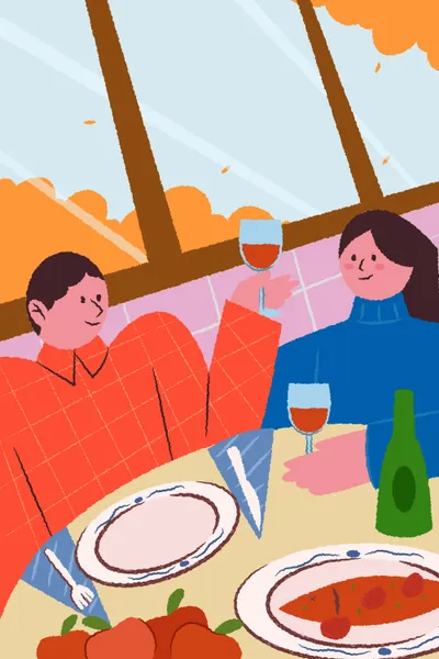 Cena gioiosa — puzzle da 150 pezzi