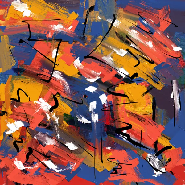 Expressão abstrata vibrante — quebra-cabeça de 100 peças