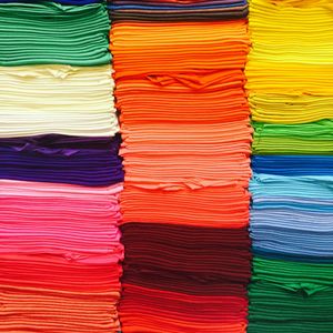 Vibrant Fabric Stacks — 150-piece jigsaw puzzle