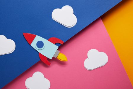 Whimsical Rocket Journey — 150-piece jigsaw puzzle