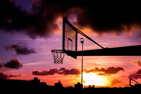 Sunset Basketball Court — 200-piece jigsaw puzzle