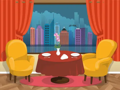 City View Dining — 6-piece jigsaw puzzle