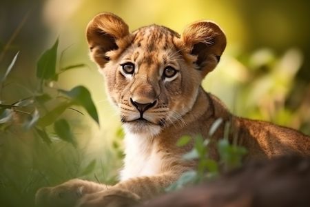 Gentle Lion Cub — 100-piece jigsaw puzzle