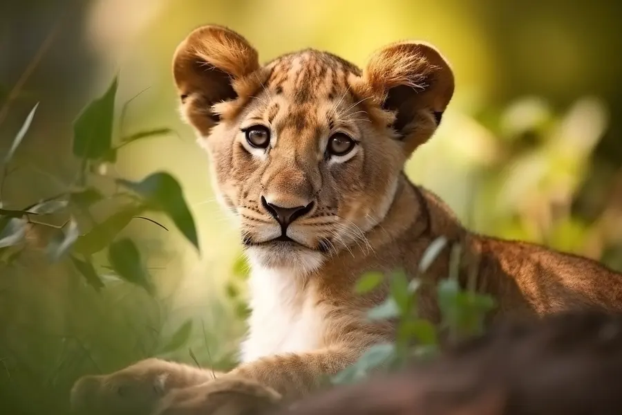 Gentle Lion Cub — 100-piece jigsaw puzzle