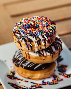 Sprinkle-Dusted Donuts — 200-piece jigsaw puzzle