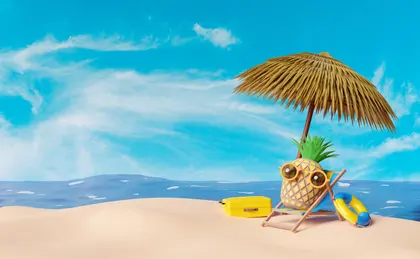 Tropical Relaxation Scene — 400-piece jigsaw puzzle