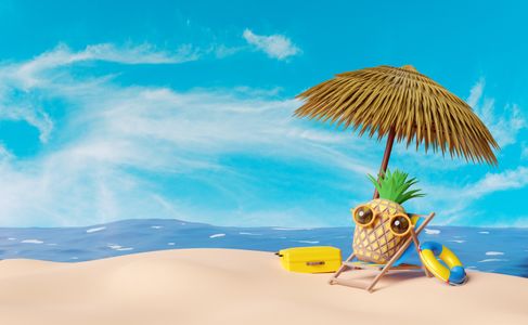 Tropical Relaxation Scene — 400-piece jigsaw puzzle