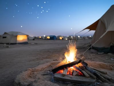 Campfire Under Starry Sky — 300-piece jigsaw puzzle