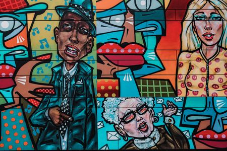 Vibrant City Mural — 100-piece jigsaw puzzle
