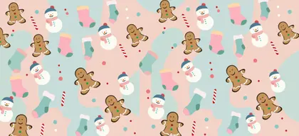 Festive Gingerbread Delight — 64-piece jigsaw puzzle