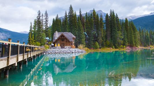 Lakeside Cabin Serenity — 100-piece jigsaw puzzle