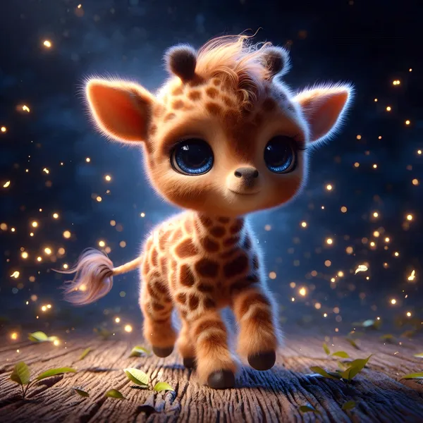 Magische baby giraffe — 100-stukjes legpuzzel