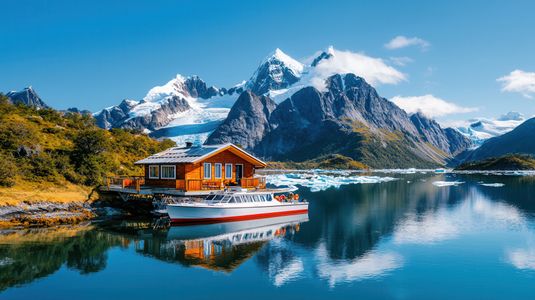 Tranquil Mountain Retreat — 500-piece jigsaw puzzle