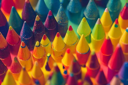 Vibrant Pencil Tips — 100-piece jigsaw puzzle
