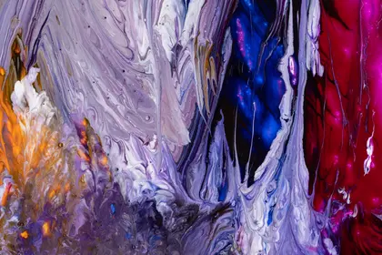 Vibrant Abstract Splash — 150-piece jigsaw puzzle