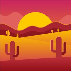 Desert Sunset Glow — 150-piece jigsaw puzzle