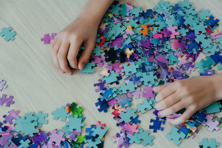 Colorful Puzzle Pieces — 300-piece jigsaw puzzle
