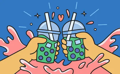 Bubble Tea Cheers — 64-piece jigsaw puzzle