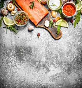Culinary Salmon Arrangement — 300-piece jigsaw puzzle