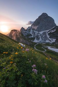 Alpine Sunrise Splendor — 150-piece jigsaw puzzle