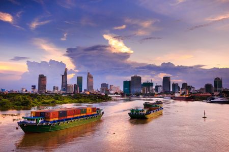Sunset Over River City — 100-piece jigsaw puzzle