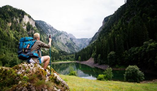 Hiker's Mountain Escape — 300-piece jigsaw puzzle