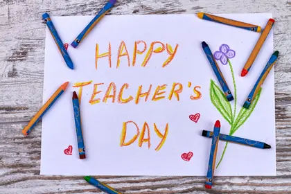 Colorful Teacher's Day — 100-piece jigsaw puzzle