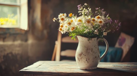 Rustic Floral Charm — 500-piece jigsaw puzzle