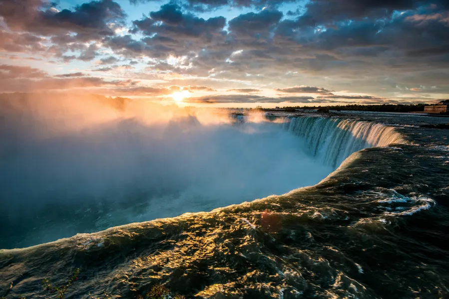 Sunset Over Waterfall — 300-piece jigsaw puzzle
