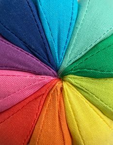 Vibrant Fabric Spectrum — 150-piece jigsaw puzzle