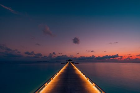 Sunset Over Pier — 500-piece jigsaw puzzle
