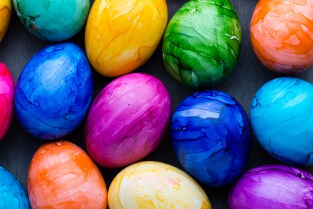 Vibrant Easter Eggs — 100-piece jigsaw puzzle