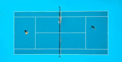 Aerial Tennis Match — 300-piece jigsaw puzzle