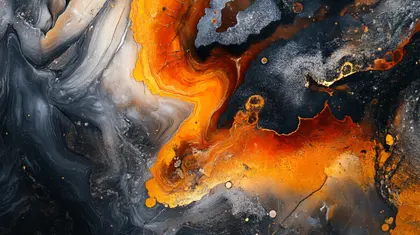 Fiery Abstract Swirls — 200-piece jigsaw puzzle