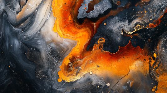 Fiery Abstract Swirls — 200-piece jigsaw puzzle