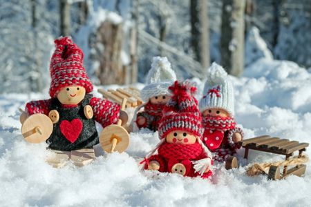 Playful Winter Dolls — 300-piece jigsaw puzzle