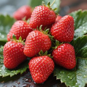 Dew-Kissed Strawberries — 300-piece jigsaw puzzle