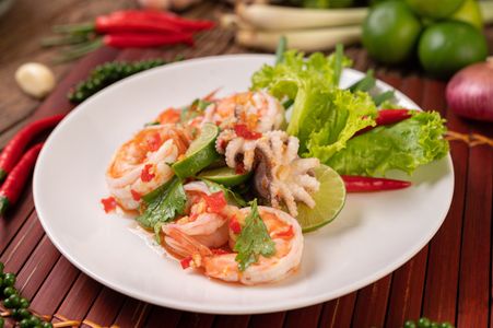 Exotic Seafood Delight — 200-piece jigsaw puzzle