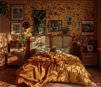 Warm Vintage Bedroom — 500-piece jigsaw puzzle