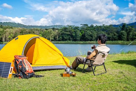 Peaceful Camping Retreat — 300-piece jigsaw puzzle