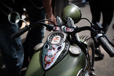 Vintage Motorcycle Detail — 64-piece jigsaw puzzle