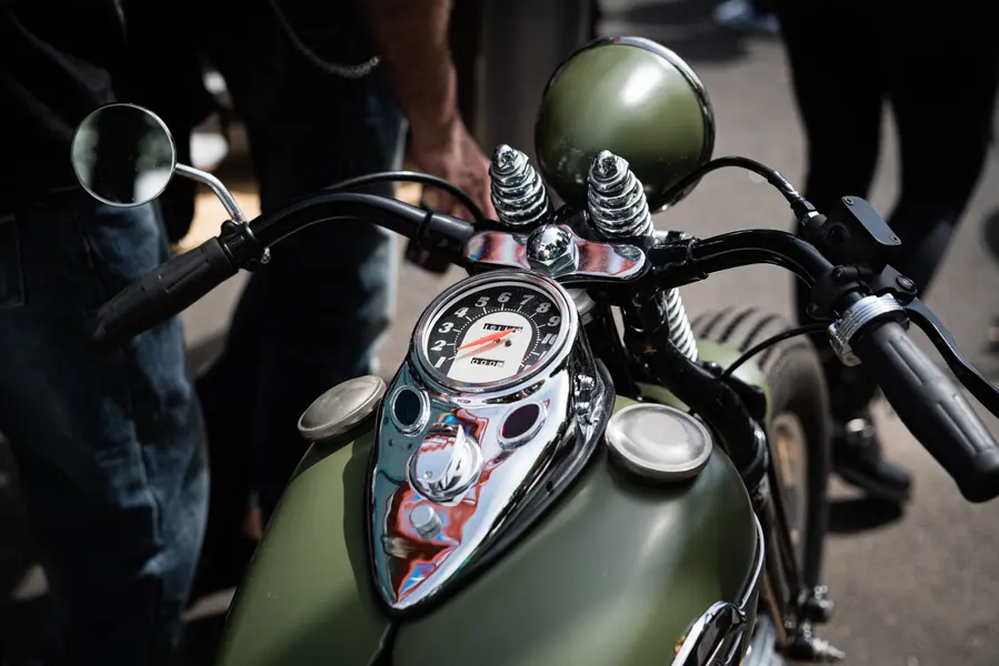 Vintage Motorcycle Detail — 64-piece jigsaw puzzle