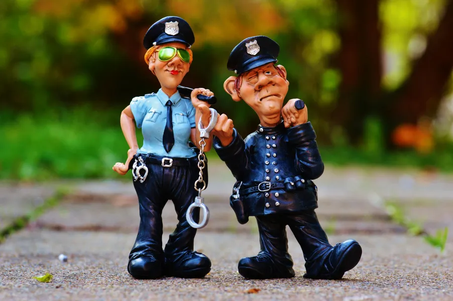 Playful Police Figures — 200-piece jigsaw puzzle