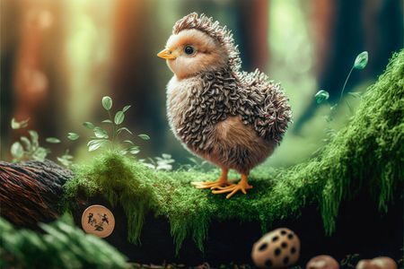 Chick in Enchanted Forest — 300-piece jigsaw puzzle