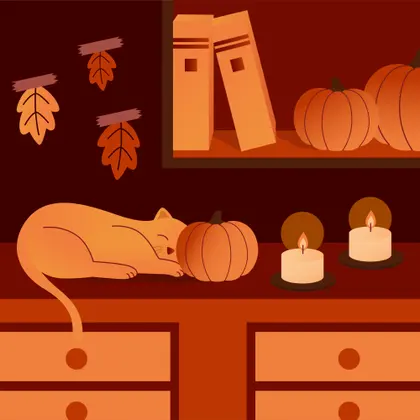 Cozy Autumn Nook — 100-piece jigsaw puzzle