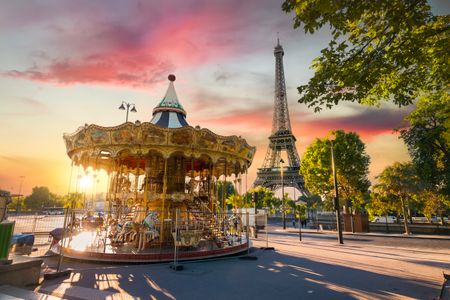 Carousel at Sunset — 200-piece jigsaw puzzle