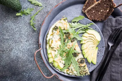 Rustic Avocado Omelette — 64-piece jigsaw puzzle